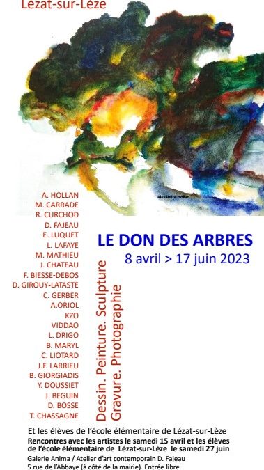 Galerie Anima le 15 Avril 2023 Lézat-sur-Lèze