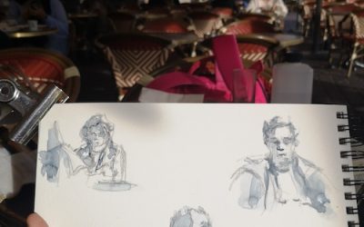 Pratique du portrait dans les cafés (groupe whatsapp)