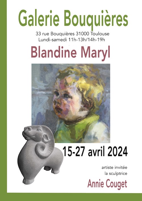Blandine Maryl et Annie Cougent exposent à la galerie Bouquières
